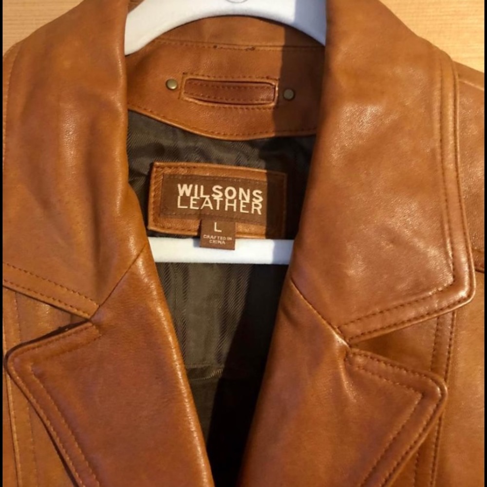 Leather coat